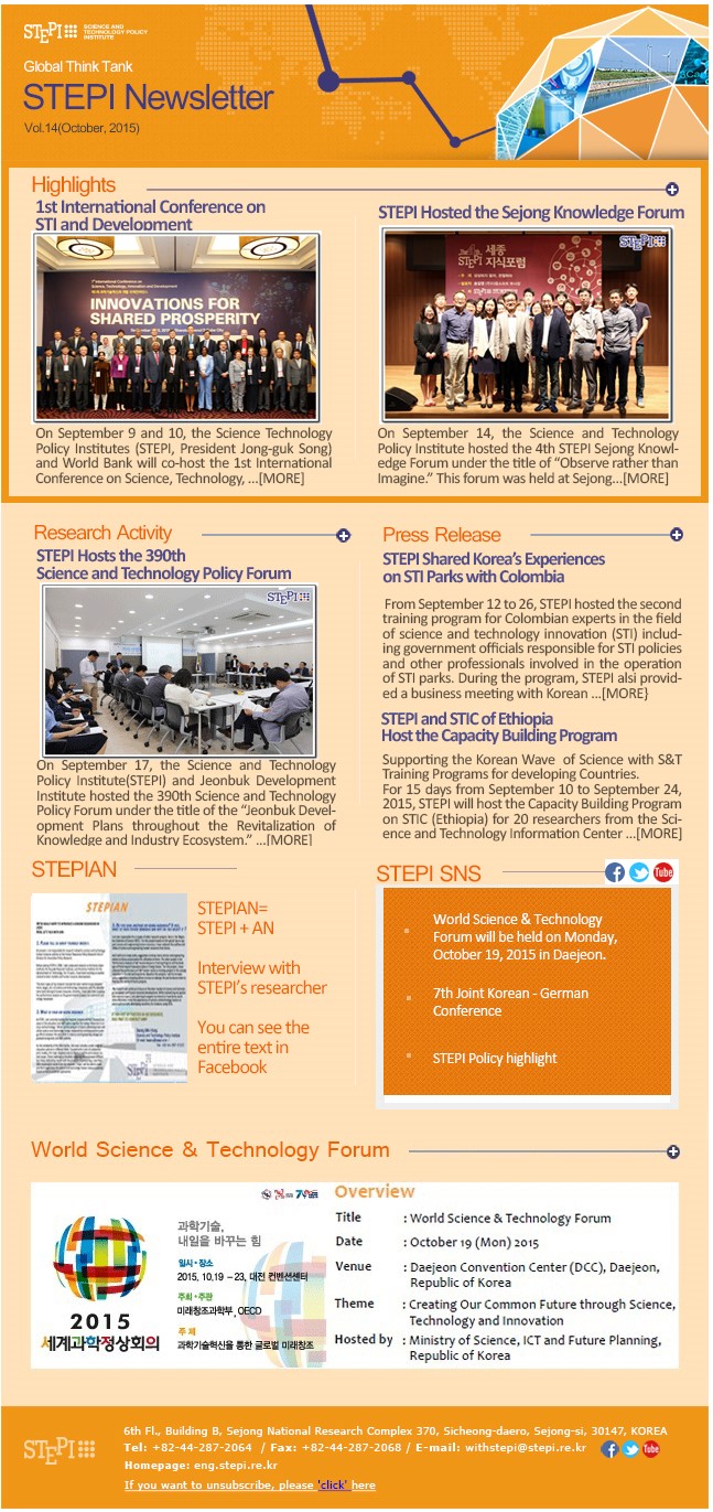 Stepi Rohi STEPI News > Newsletter