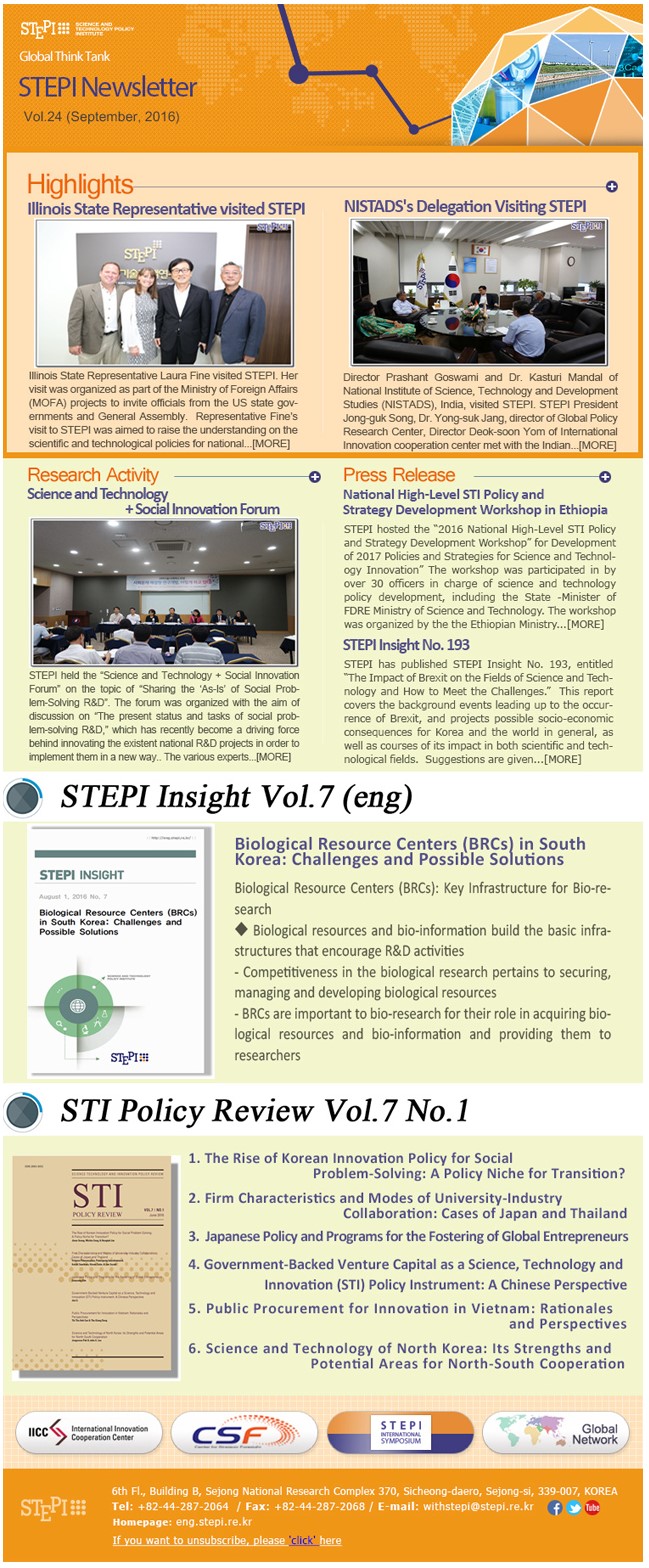 Stepi Rohi STEPI News > Newsletter